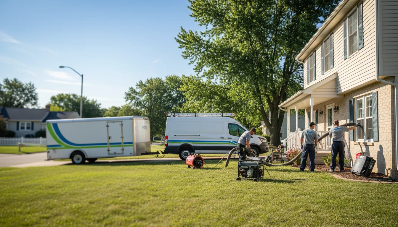 Flooded Basement Restoration And Cleanup With Repair in Notre Dame, IN near me